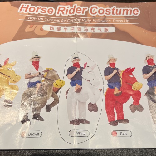 Inflatable horse rider costume - horse,