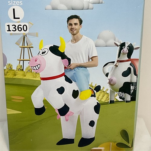 Inflatable cow costume large - costume.,